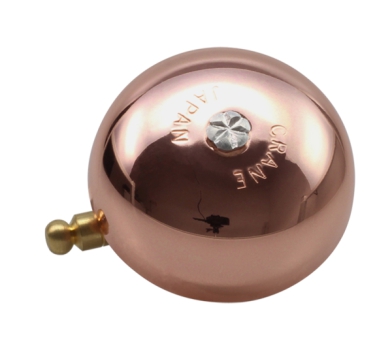 Crane Bell Co. Karen Fahrradklingel mit Steel Band Mount - Kupfer