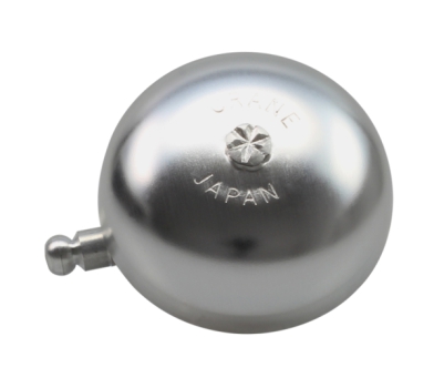 Crane Bell Co. Karen Fahrradklingel mit Steel Band Mount - Silber Matt