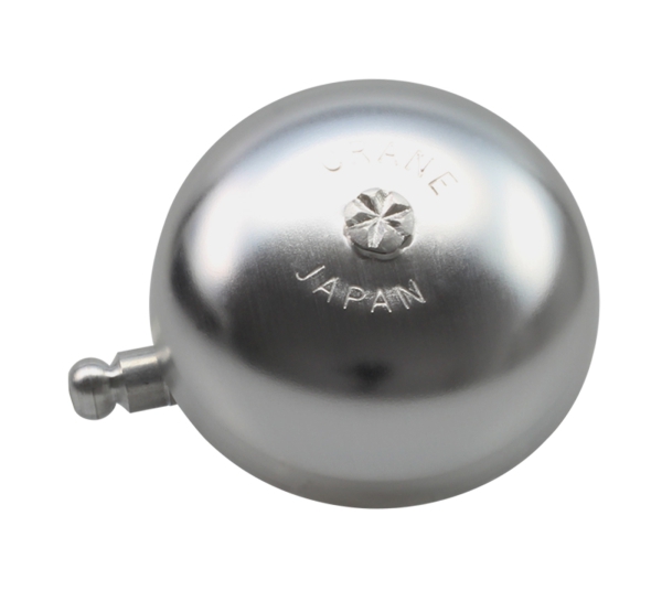 Crane Bell Co. Karen Fahrradklingel mit Steel Band Mount - Silber Matt