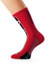 Assos Socken Intermediate S7 rot/schwarz